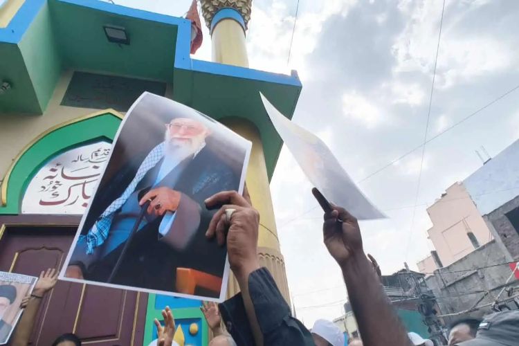 Protests in Rajouri over Khamenei's assassination