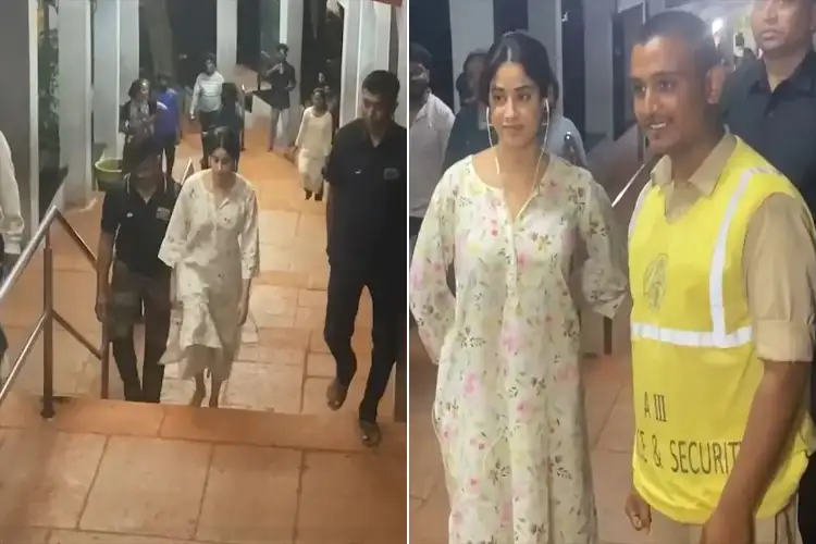 Janhvi Kapoor arrives at Tirumala temple barefoot on her birthday