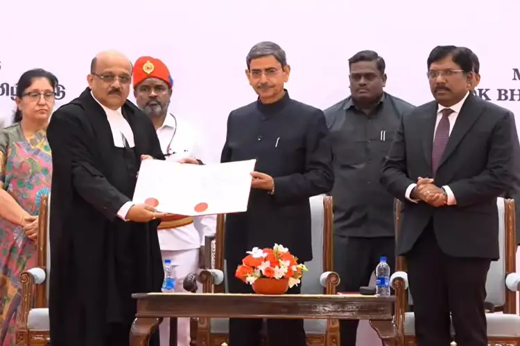 Tamil Nadu Governor administers oath to new Madras HC chief justice Sushrut Arvind Dharmadhikari