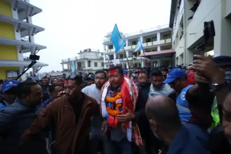 Celebration across Nepal as Balen's party claims 