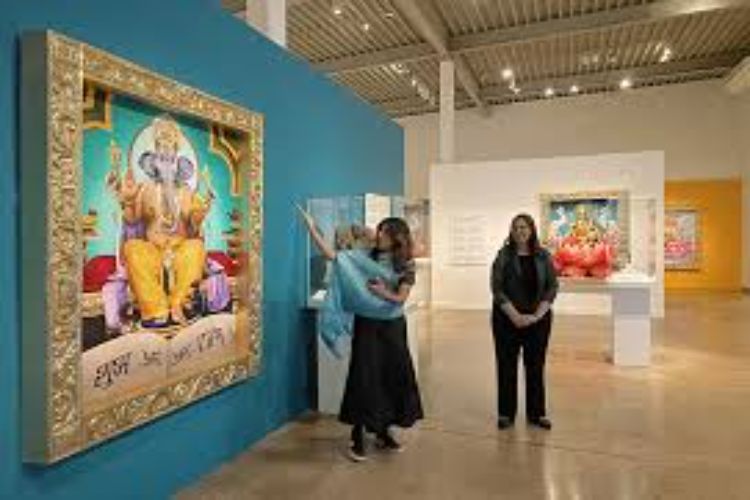 A special exhibition of over 100 paintings of Hindu deities was organised at a museum in the US.