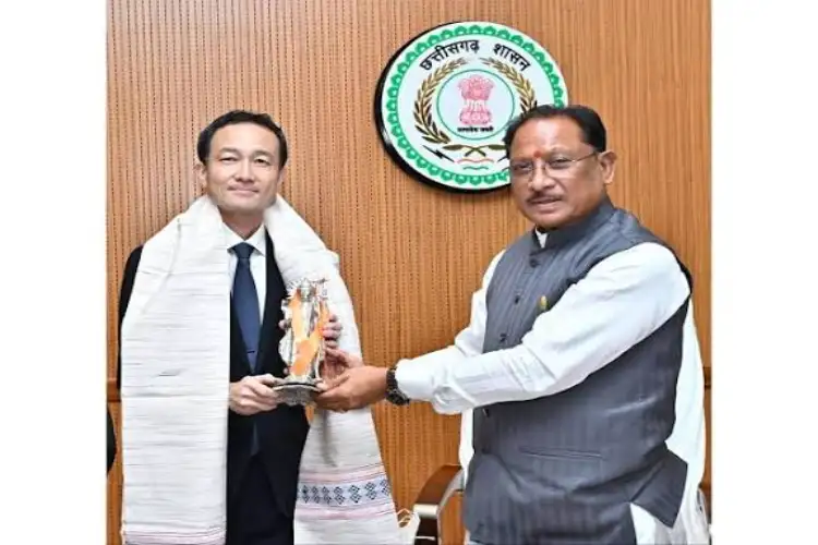 Japan Embassy Minister calls on Chhattisgarh CM Vishnu Deo Sai