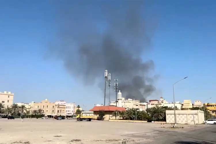 Kuwait residential building struck by 