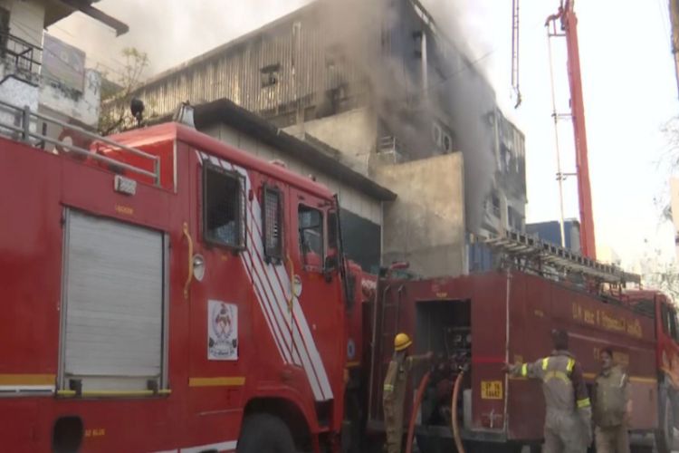 A massive fire broke out at an electricity meter manufacturing factory in Noida, injuring over 30 people.