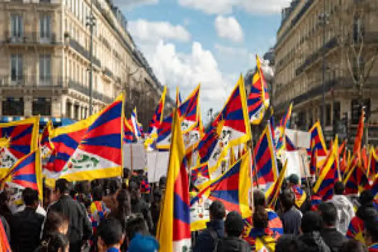 Tibetan Women's Association organises protest against China, marks 67th Tibetan Women's National Uprising Day