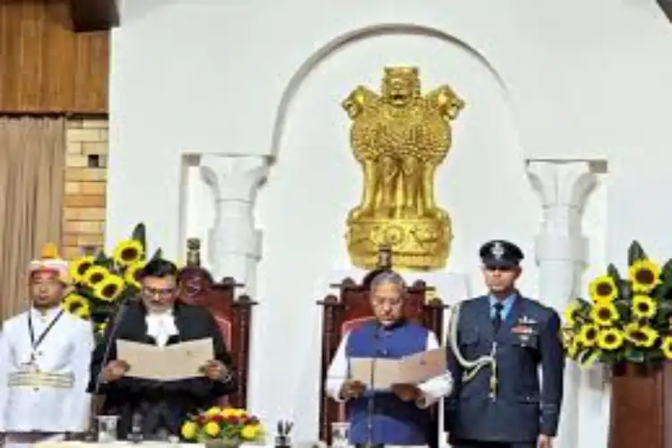 Former Bihar Assembly speaker Nand Kishore Yadav takes oath as Nagaland Governor