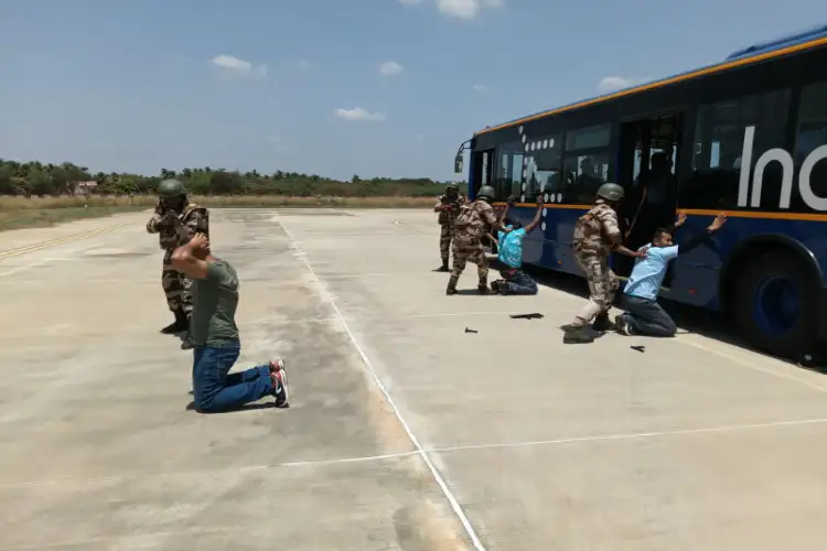 TN: Anti-Hijack mock exercise conducted at Tiruchirappalli International Airport
