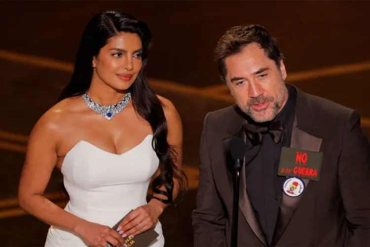 Oscars 2026: Priyanka Chopra presented the Best International Feature Award alongside Spanish actor Javier Bardem.
