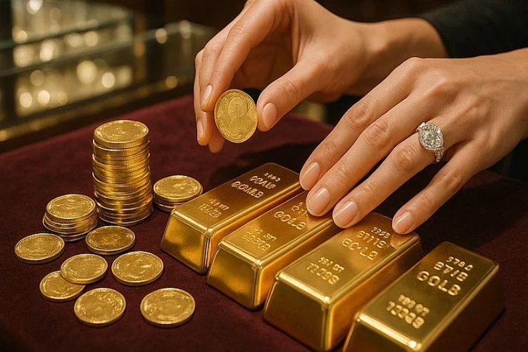 Gold futures fall by Rs 2,225 to Rs 1.56 lakh per 10 grams