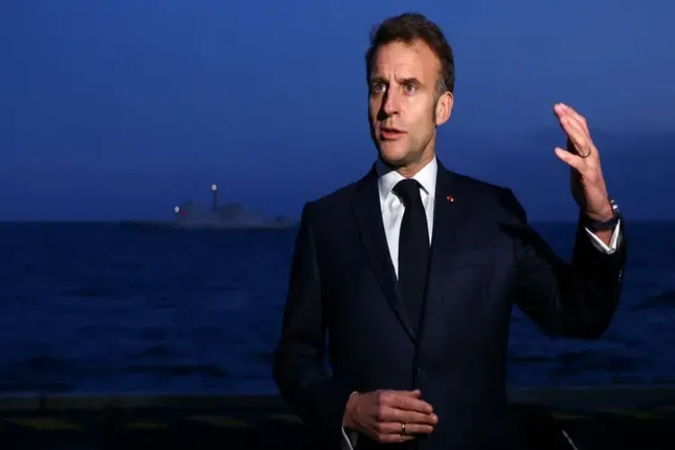 Macron said France would assist in the security of the Strait of Hormuz once the bombing ceases.