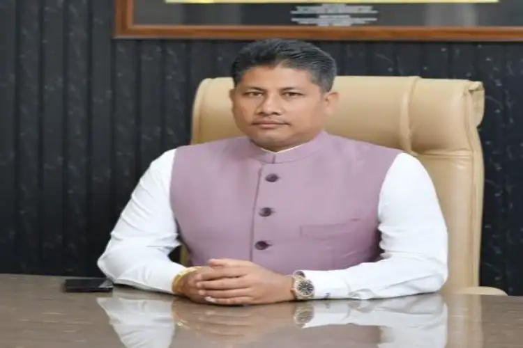 Assam Minister Pijush Hazarika offers prayer at Deosal Temple before filing nomination from Jagiroad