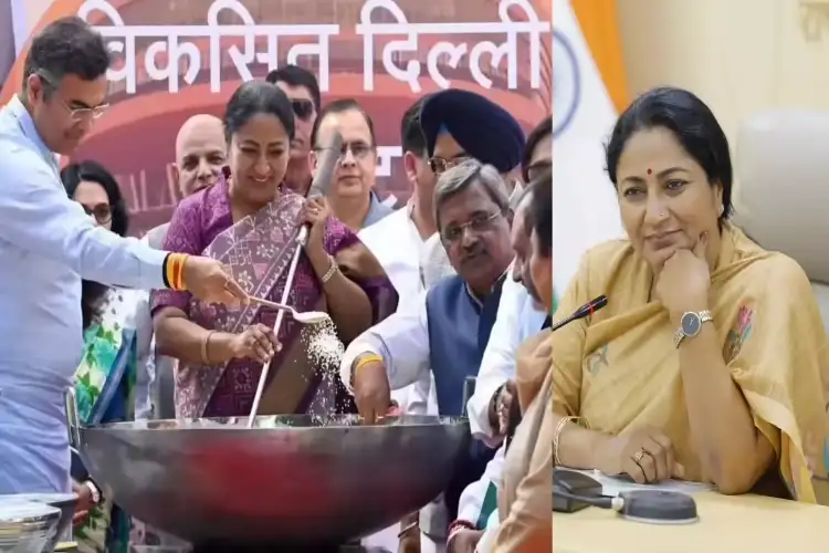 Delhi CM Rekha Gupta cooks Kheer for students ahead of Budget session
