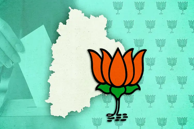 Telangana BJP holds protest against state government over unfulfilled poll promises