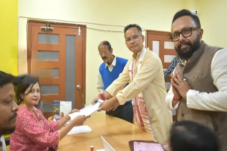 Gaurav Gogoi files nomination from the Jorhat seat in the Assam elections.
