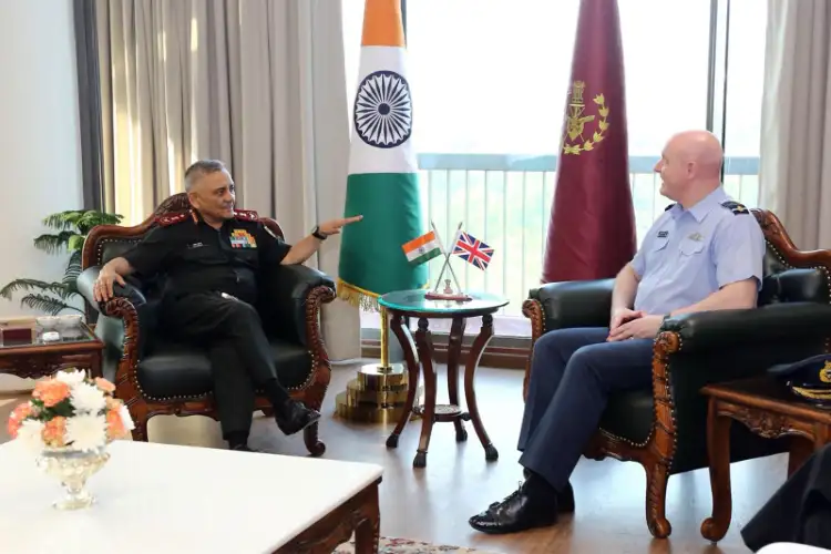 Strengthening defence ties between India-UK, CDS Anil Chauhan holds talks with UK Air Chief Harvey Smyth