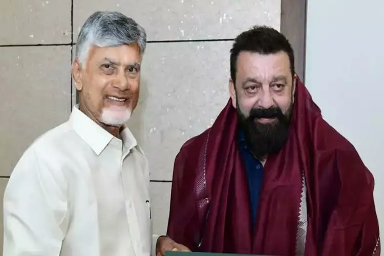 Sanjay Dutt meets Andhra Pradesh CM Chandrababu Naidu