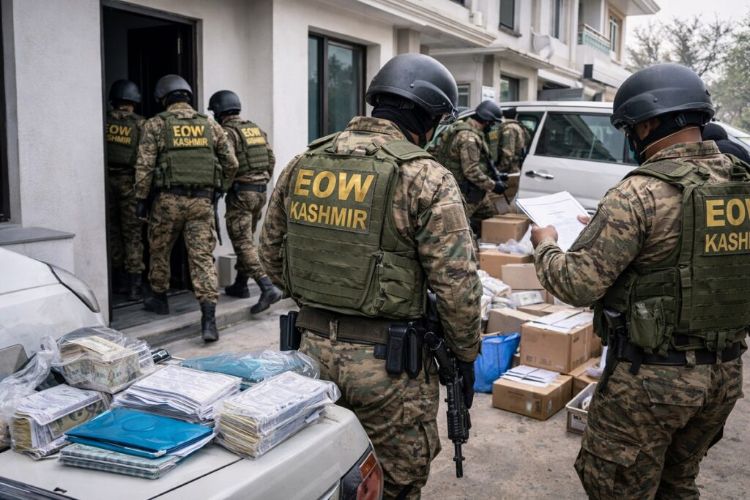 Raids conducted in Srinagar, Budgam in connection with money laundering case during COVID-19 pandemic