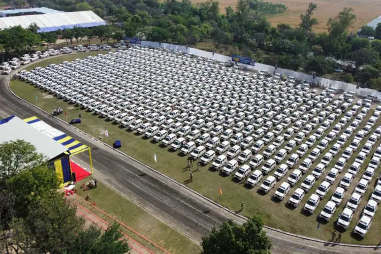 Punjab CM Bhagwant Mann flags off 508 emergency response vehicles at state event