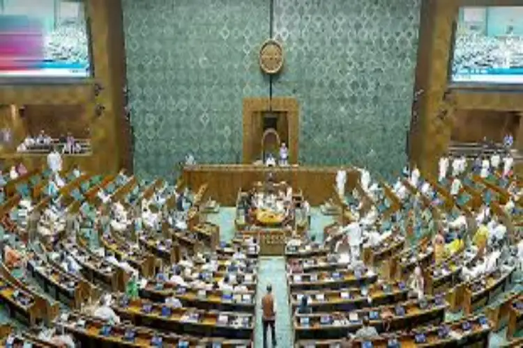 Parliament Budget Session: Opposition MPs protest against FCRA Amendment Bill 2026 at Makar Dwar