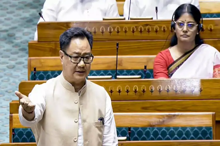 Kiren Rijiju accuses Congress, CPM of misleading people of Kerala on FCRA Bill; LS adjourned till noon amid uproar