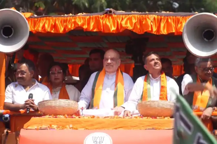 Amit Shah holds massive roadshow in Bhabanipur Assembly constituency, campaigns for Suvendu Adhikari ahead of West Bengal polls