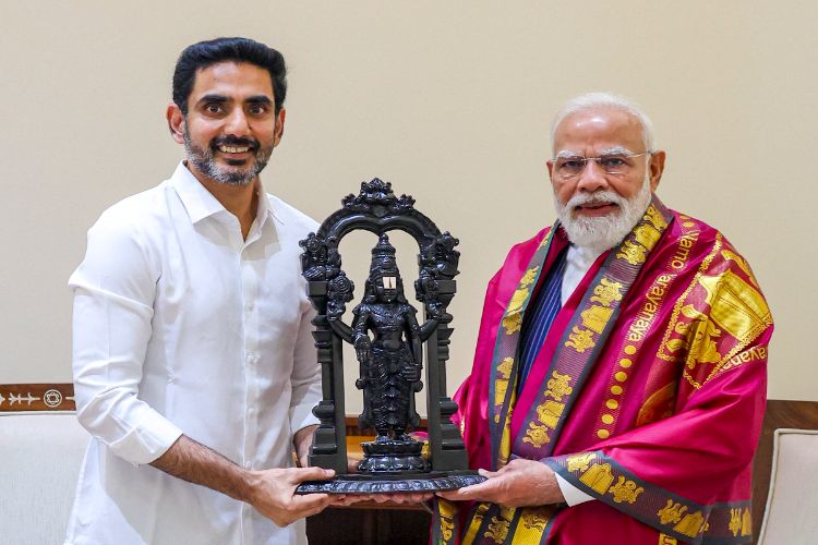 Nara Lokesh thanks PM Modi for passing Amaravati Bill in Lok Sabha