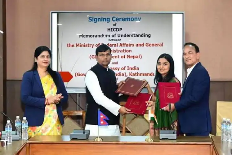 Indian Embassy in Kathmandu signs MoUs to undertake 7 High Impact Community Development Projects