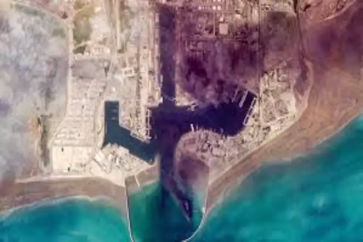Satellite imagery shows damage, smoke at Iran's Qeshm port after US-Israeli strikes