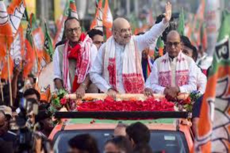 Shah hoisted the party flag in Thiruvananthapuram on the BJP's 47th foundation day.