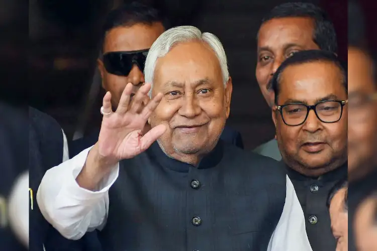 Nitish Kumar takes oath as Rajya Sabha member after serving as Bihar CM for two decades