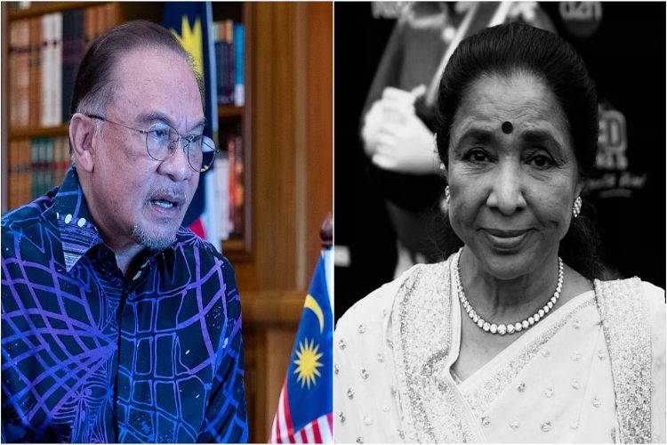 Malaysian Prime Minister Anwar Ibrahim expressed condolences on the passing of Asha Bhosle.