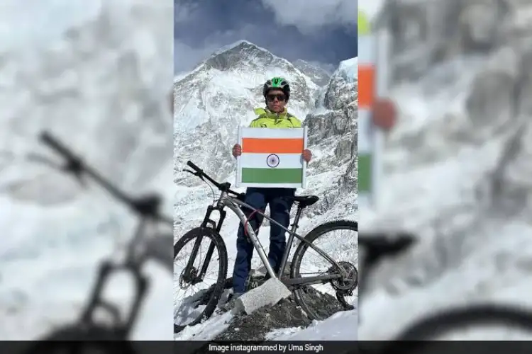Gorakhpur's Divya Singh becomes first Indian woman to reach Mount Everest Base Camp on a bicycle