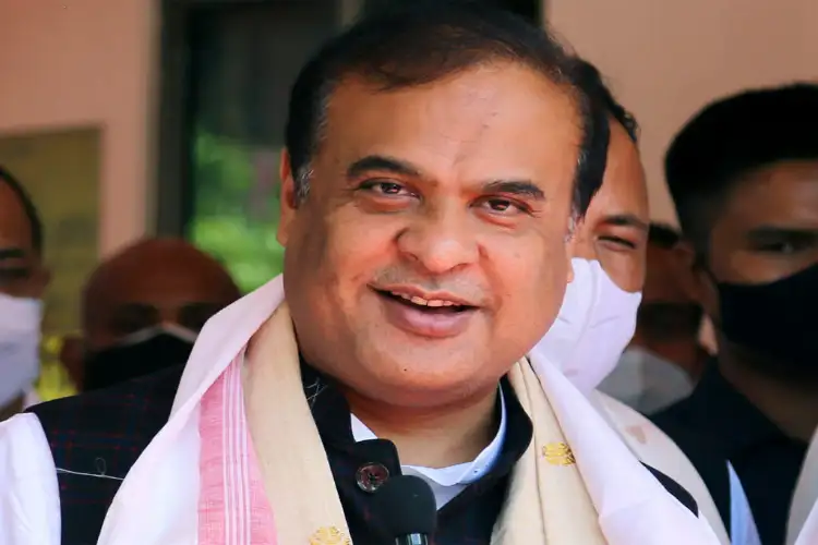 Assam CM Himanta Biswa Sarma greets people on Rongali Bihu