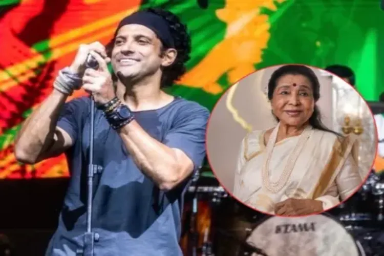 Farhan Akhtar pays musical tribute to Asha Bhosle.