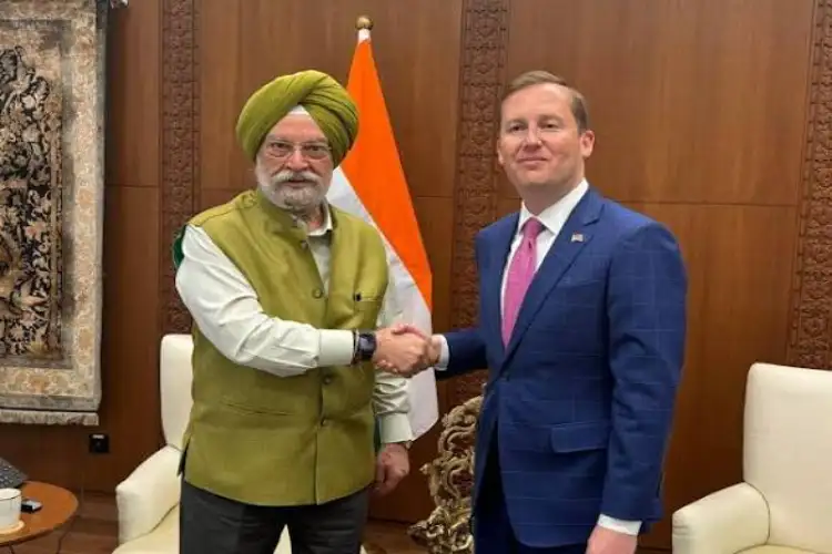 Union Minister Hardeep Singh Puri meets US Ambassador Sergio Gor; discusses 