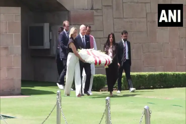 Austrian Chancellor Christian Stocker, wife pay tribute to Mahatma Gandhi at Rajghat