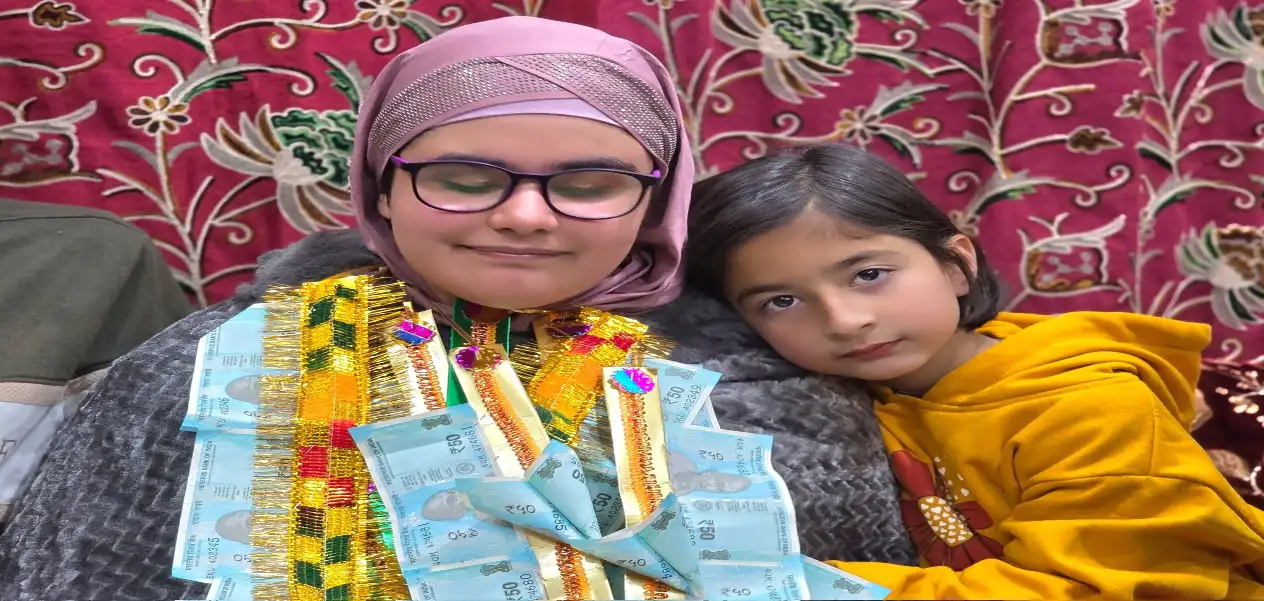 Visually impaired JK girl secures 95% in CBSE Class 10 board exam