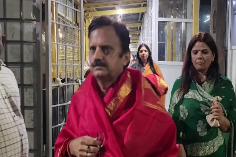 Madhya Pradesh Deputy CM Rajendra Shukla offers prayers at Tirumala Tirupati temple
