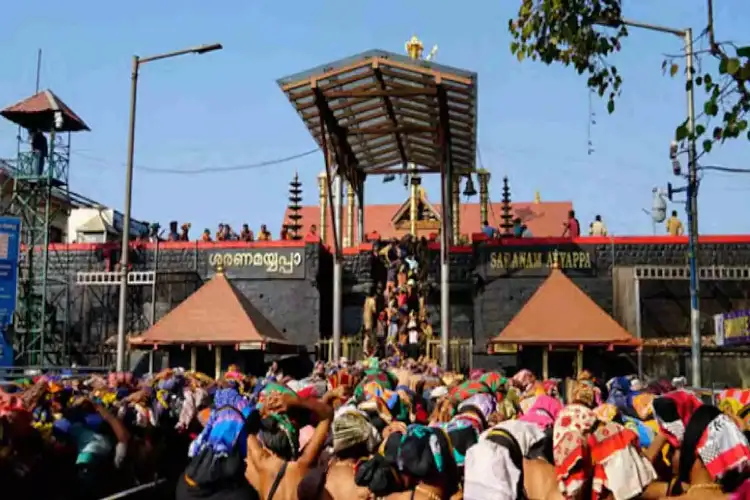 Keralam: Police register FIR after coast guard helicopter flies low over Sabarimala temple