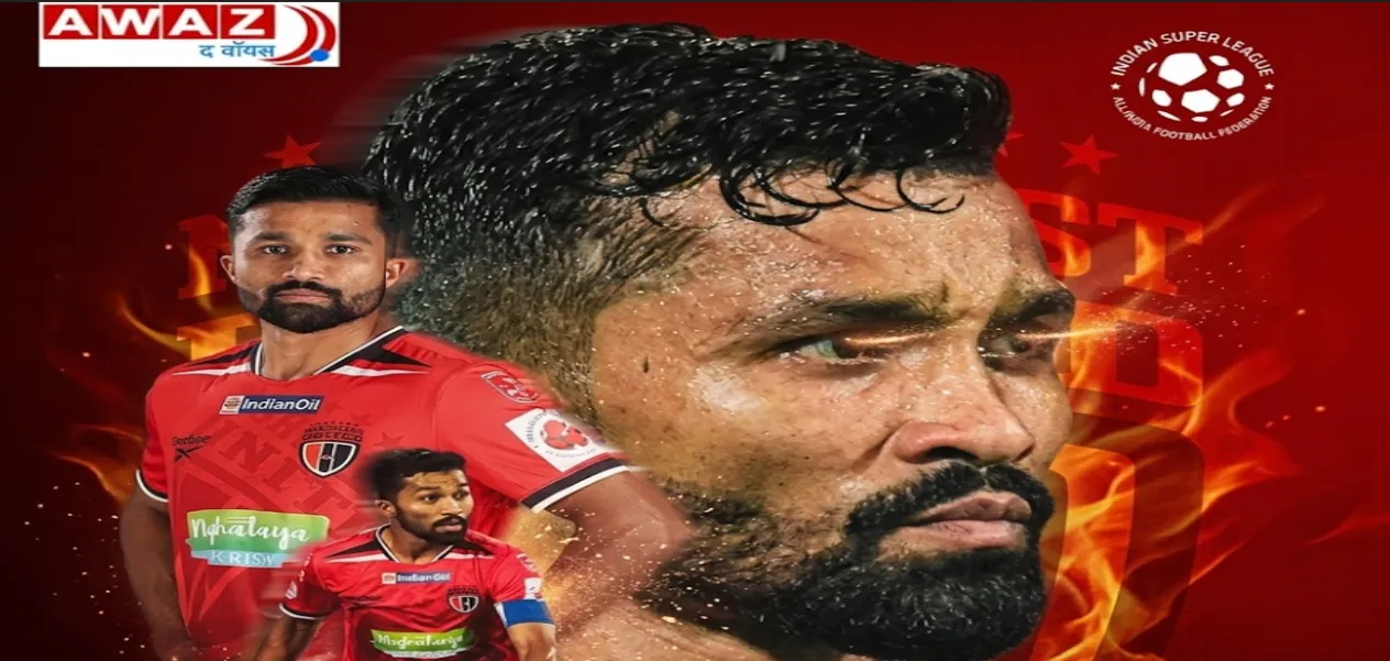 Nagpur's Asheer Akhtar reaches the 50-match milestone in the ISL.AI photo