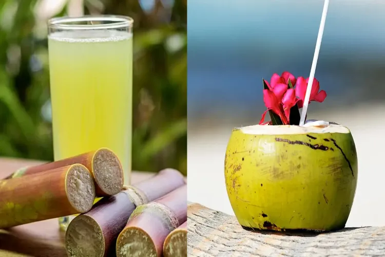 Sugarcane juice or coconut water in the summer?