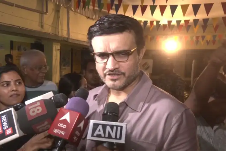 West Bengal 2nd phase polls: Sourav Ganguly casts vote in South 24 Parganas