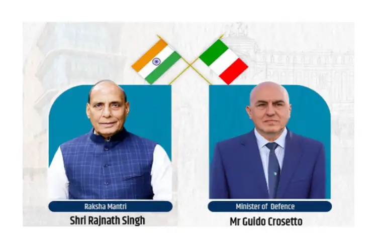 Defence Minister Rajnath Singh to hold bilateral talks with Italian counterpart Guido Crosetto today