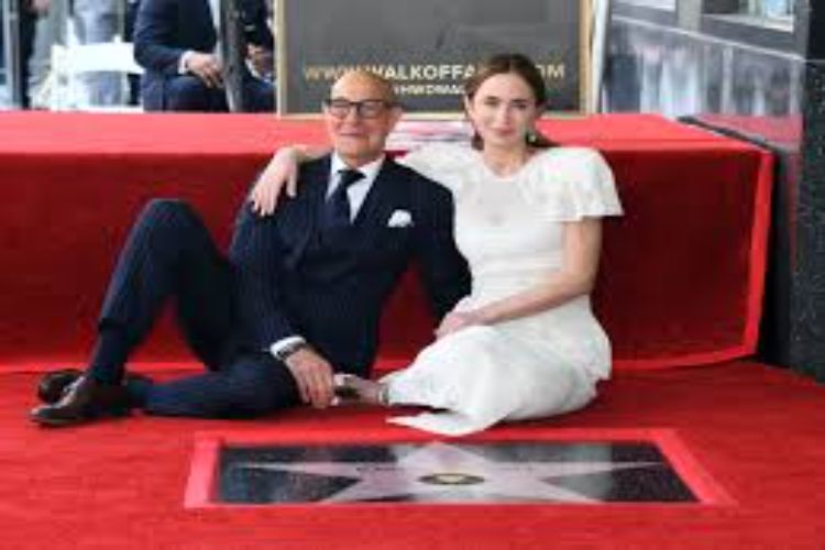 Emily Blunt and Stanley Tucci inducted into the Hollywood Walk of Fame