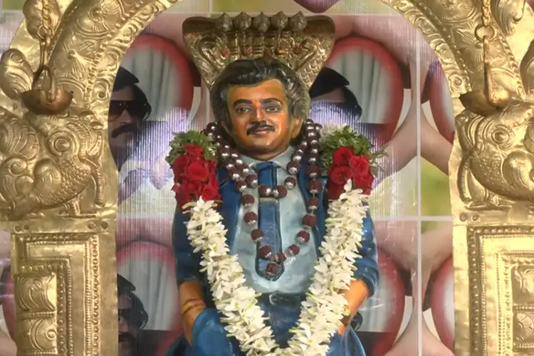 Rajinikanth temple marks Labour Day with Baashha-themed tribute to workers