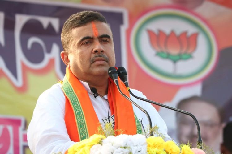 BJP leader Shubhendu Adhikari leading from Bhawanipur seat in West Bengal.