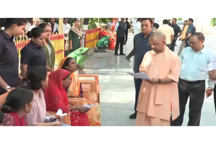 Uttar Pradesh: CM Yogi Adityanath holds Janta Darshan in Gorakhpur
