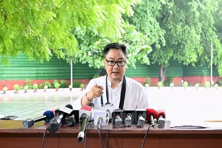 Kiren Rijiju Targets Congress and TMC Over Leaders' 'Hate Speech'