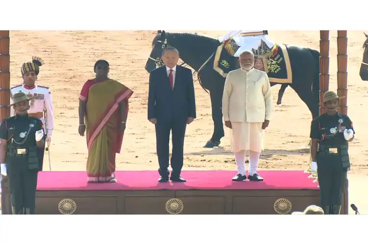 Vietnam President To Lam accorded ceremonial welcome at Rashtrapati Bhavan on maiden State Visit to India