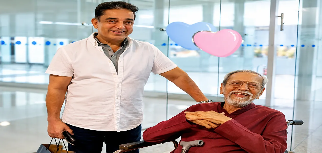 What is the relationship between Kamal Haasan and freedom fighter Yakub Hasan? Kamal Haaan with his brother Charu Haasan